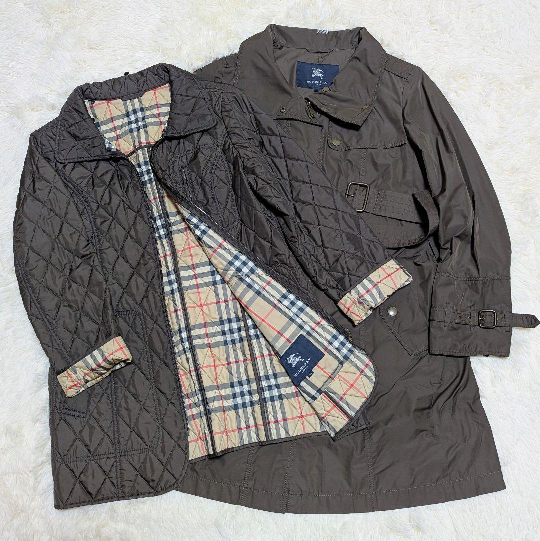 バーバリーロンドン 3way トレンチコート キルティングライナー　44サイズ