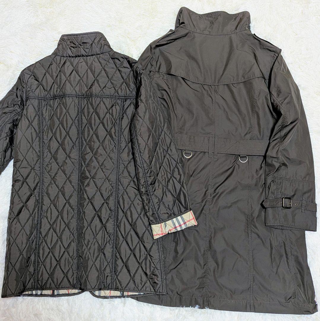 バーバリーロンドン 3way トレンチコート キルティングライナー　44サイズ
