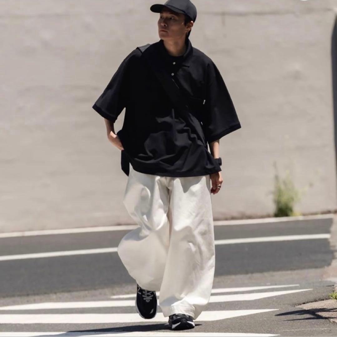 clessteロングスリーブポロシャツ　ネイビー