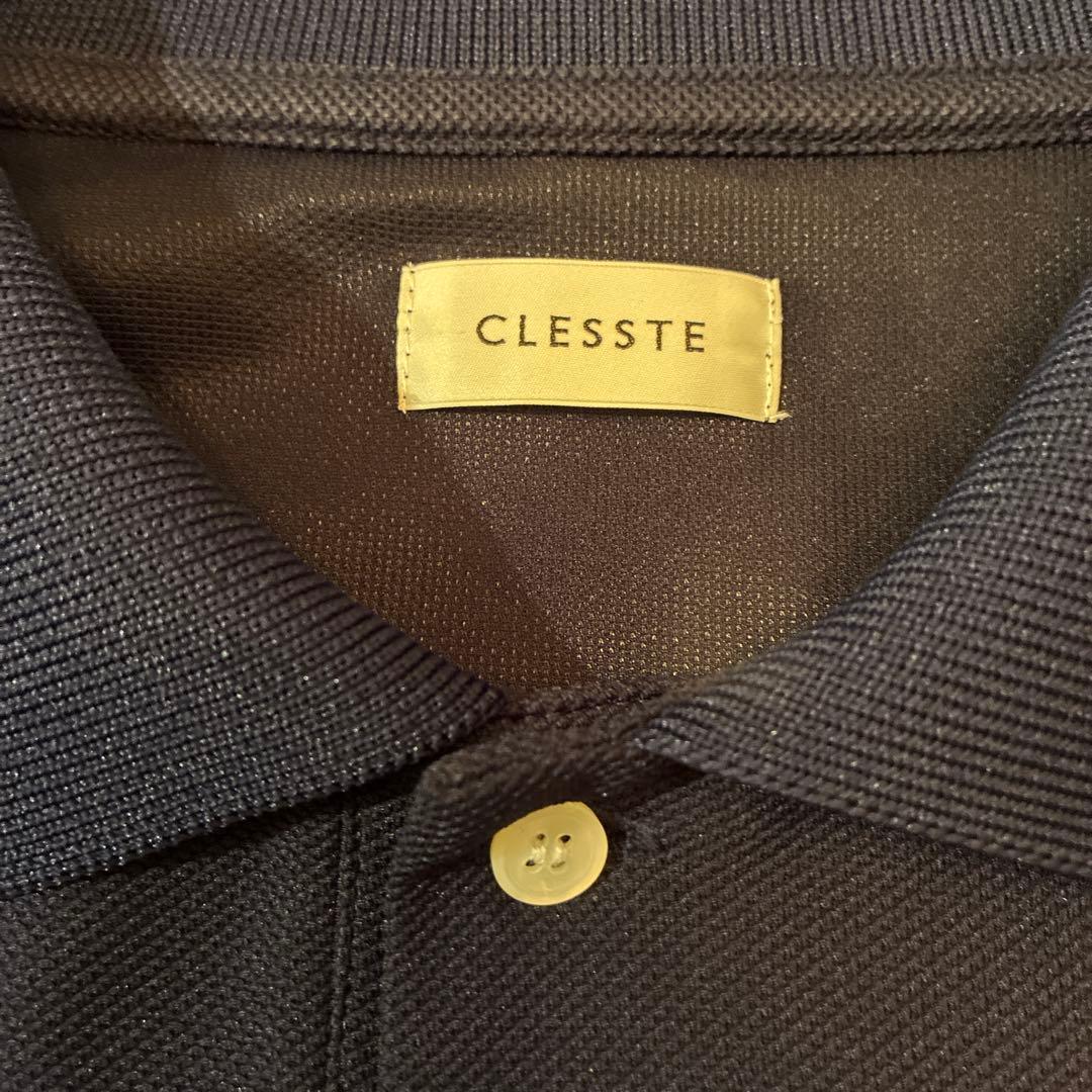 clessteロングスリーブポロシャツ　ネイビー