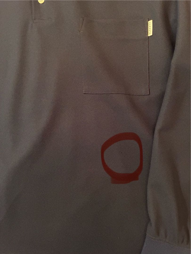 clessteロングスリーブポロシャツ　ネイビー