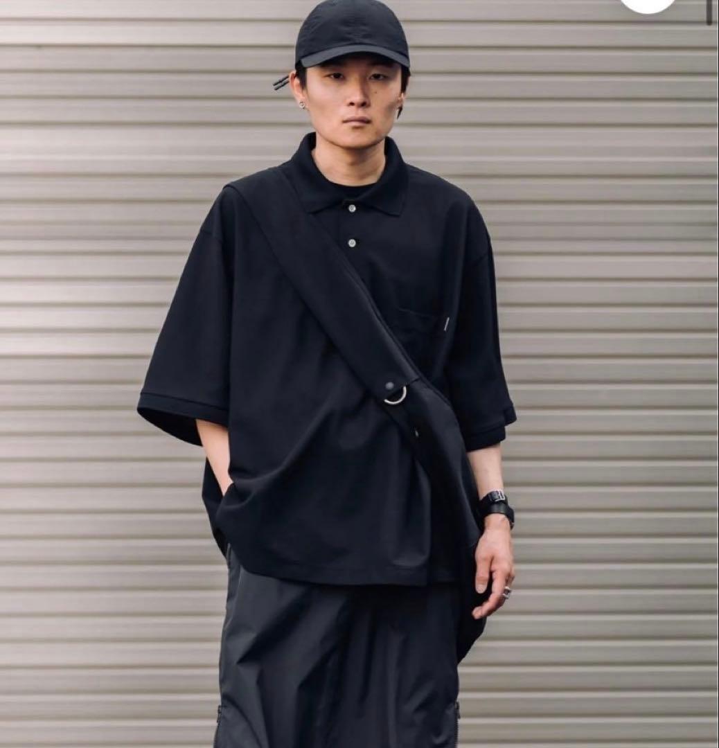 clessteロングスリーブポロシャツ　ネイビー