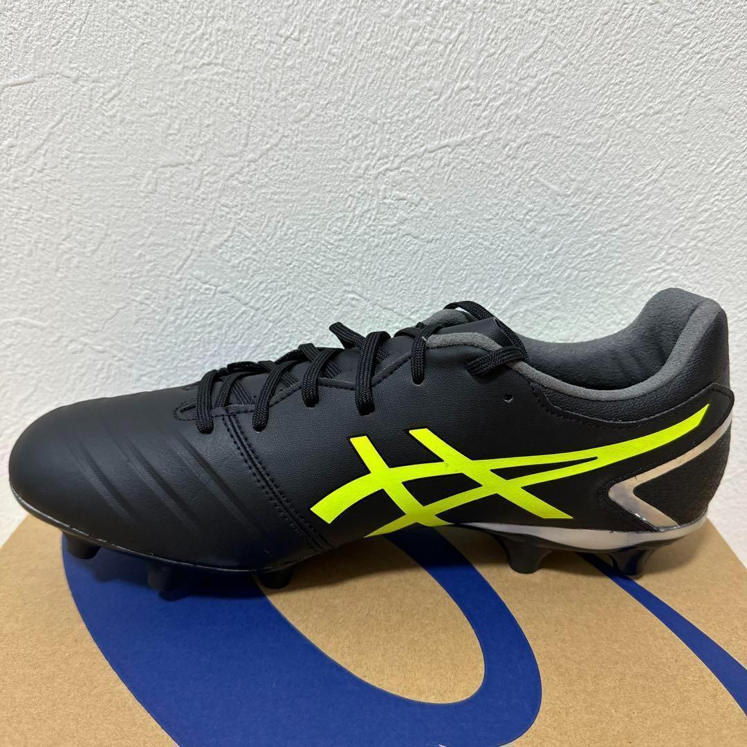 新品　asics DS LIGHT サッカー　スパイク　黒　黄色　27.5cm