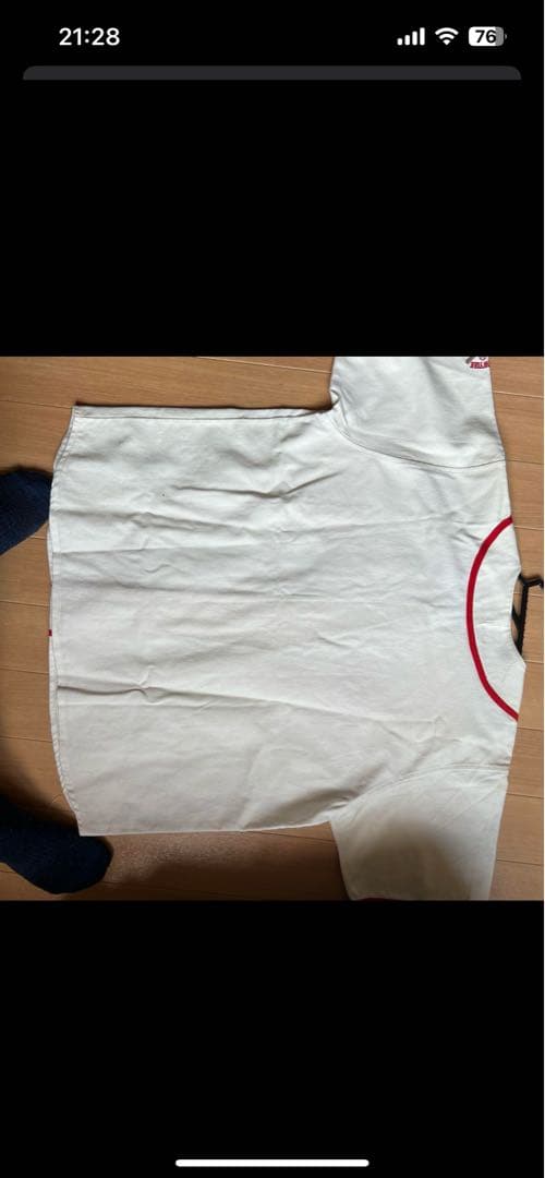 Supreme ベースボールジャージ ホワイト/レッド