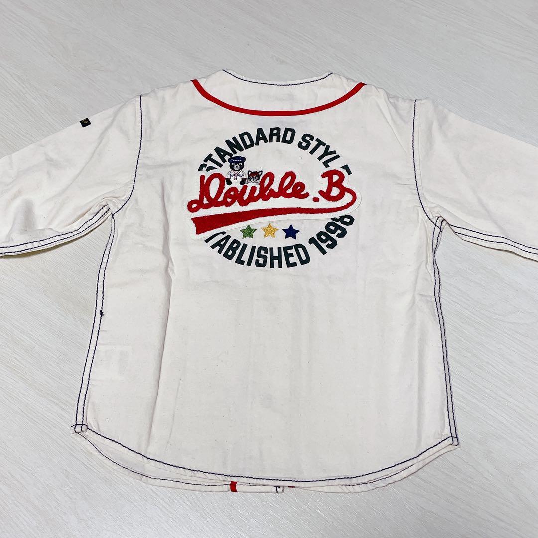 ミキハウス ダブルB キッズウェア ベースボールシャツ　double.B