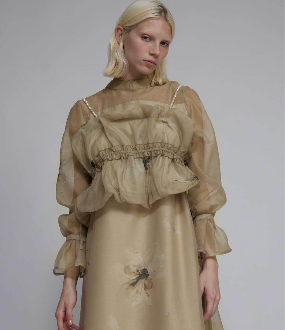 スーツ・フォーマル・ドレス pearl shoulder camisole set / WILLFULLY