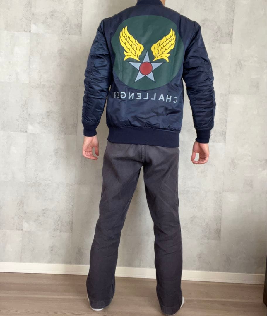 CHALLENGER MA-1フライトジャケット ネイビー