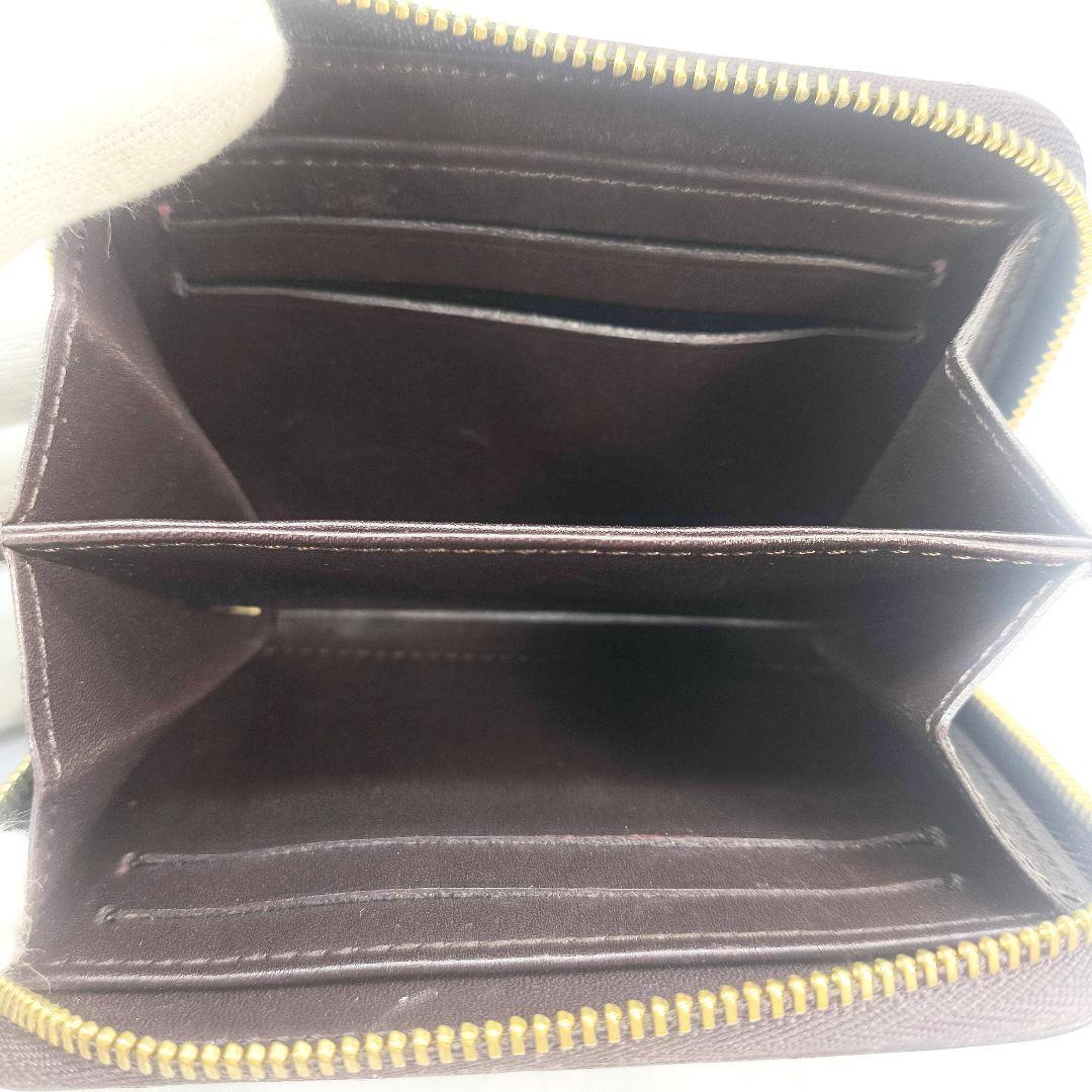 訳あり 美品 ルイヴィトン ヴェルニ ジッピーパース ボルドー