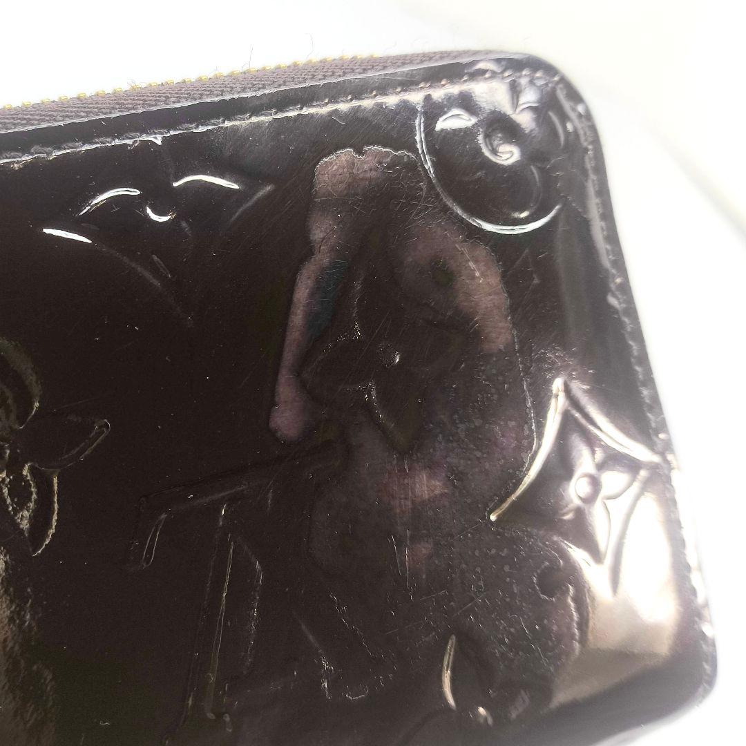 訳あり 美品 ルイヴィトン ヴェルニ ジッピーパース ボルドー