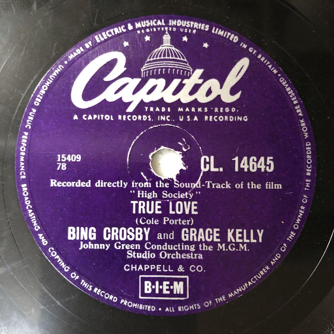 超稀少‼︎! 英国盤 元モナコ公妃 GRACE KELLY 10インチ SP盤