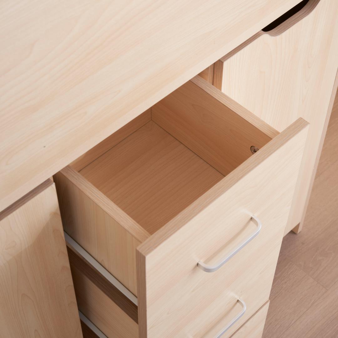 【ナチュラル】学習机 デスク パソコンデスク勉強机 折り畳み天板pcデスク