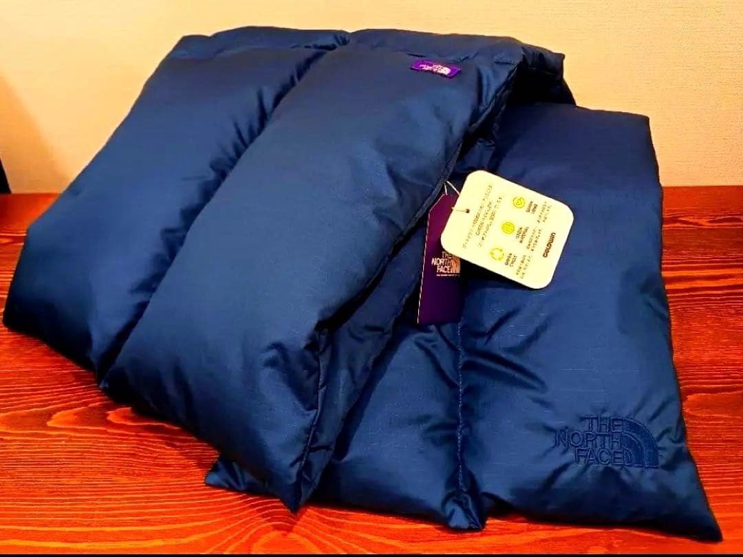 ※新品タグ付※ THE NORTH FACE ネイビー ダウンマフラー