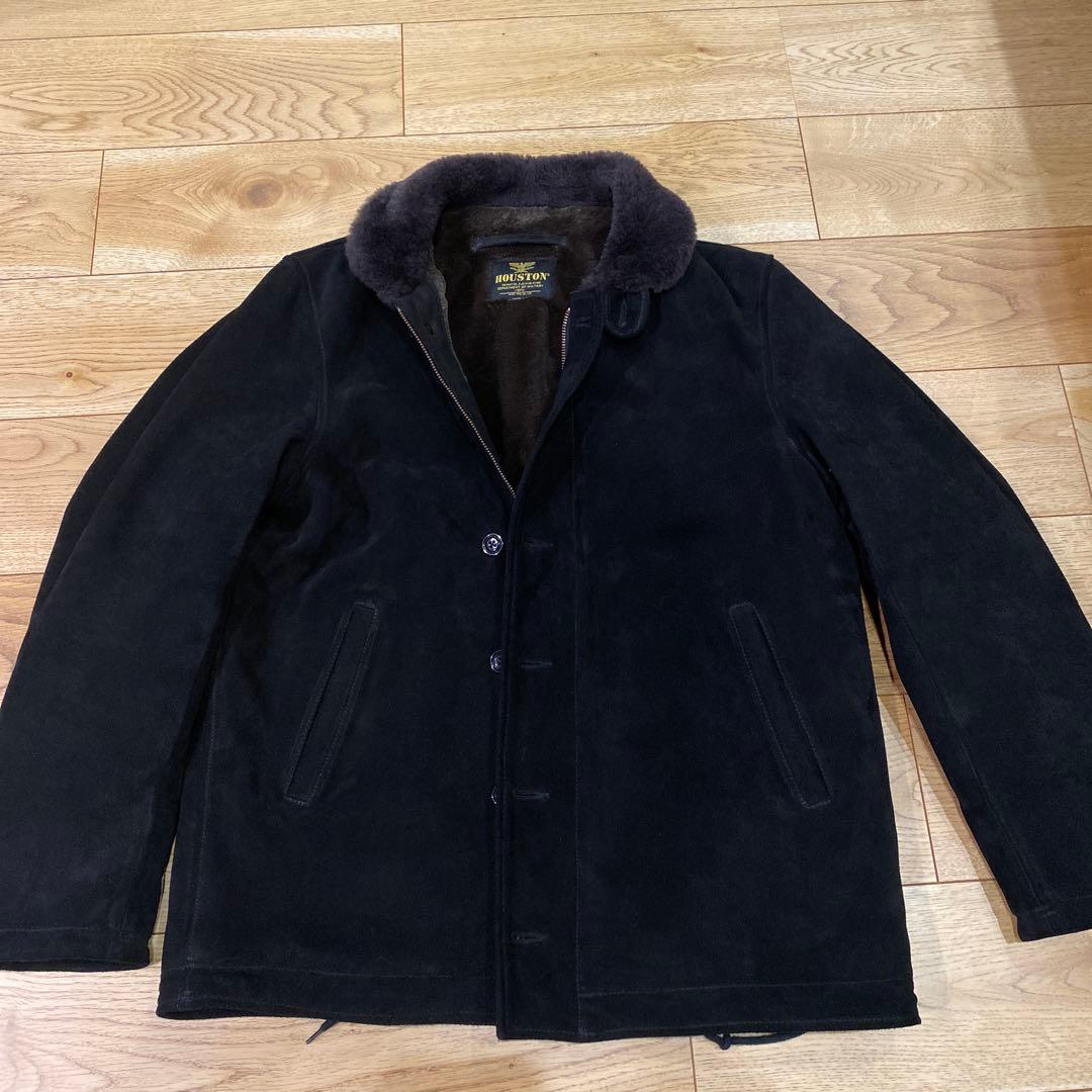 HOUSTON ヒューストン N1デッキジャケット　スエード レザー