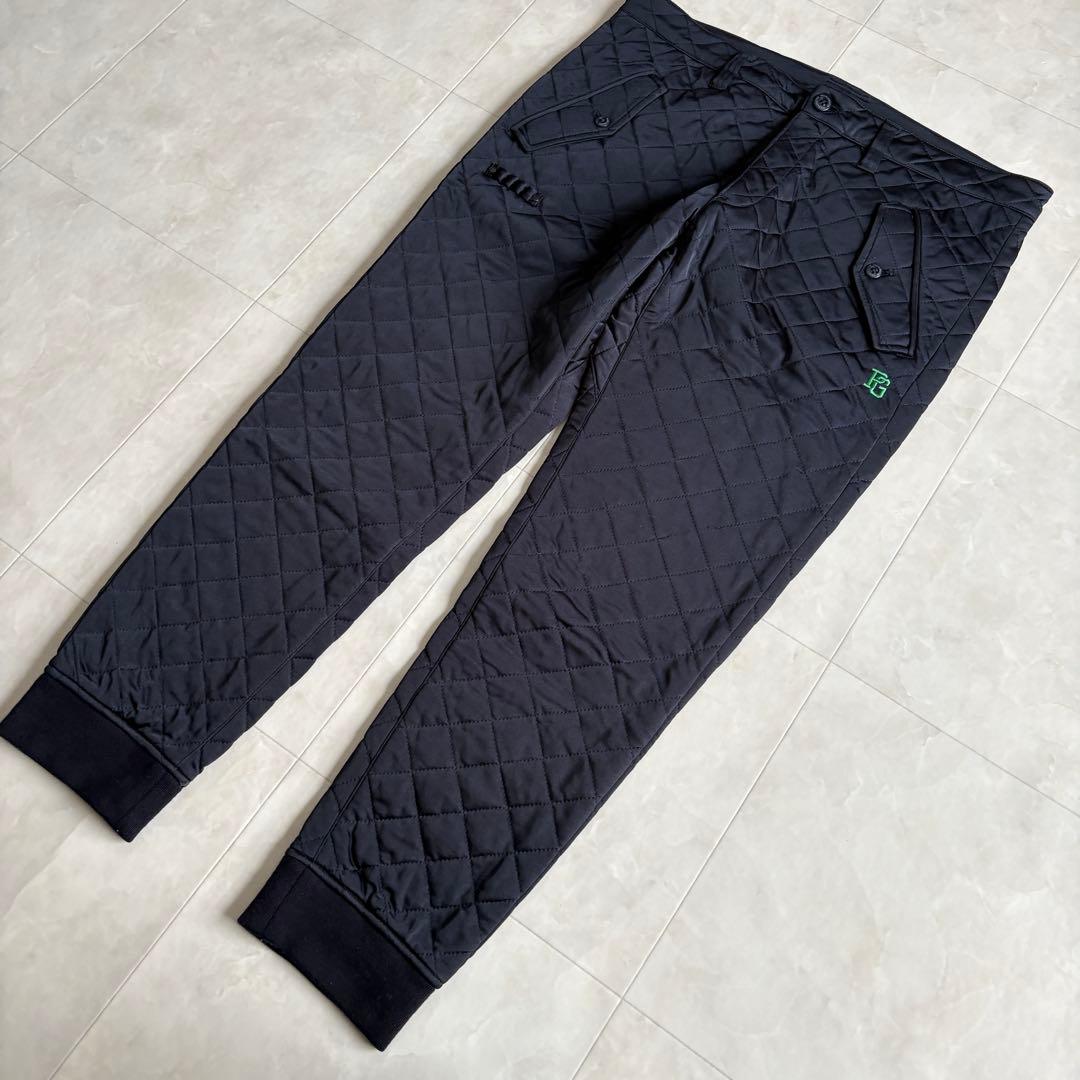 パーリーゲイツ 中綿キルティング防寒ジョガーパンツ ロゴ刺繍 冬ゴルフ 濃紺 6