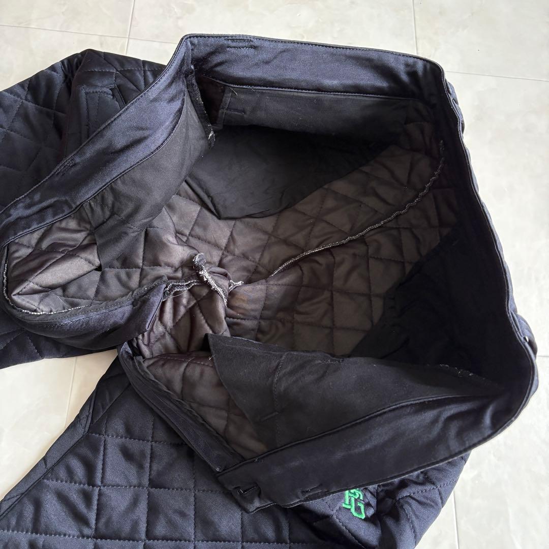 パーリーゲイツ 中綿キルティング防寒ジョガーパンツ ロゴ刺繍 冬ゴルフ 濃紺 6