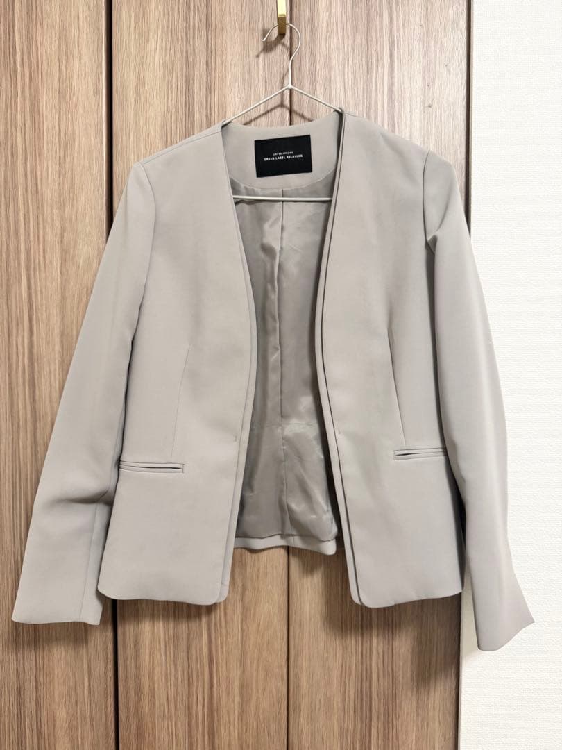 green label relaxing ノーラペル ジャケットセットアップ