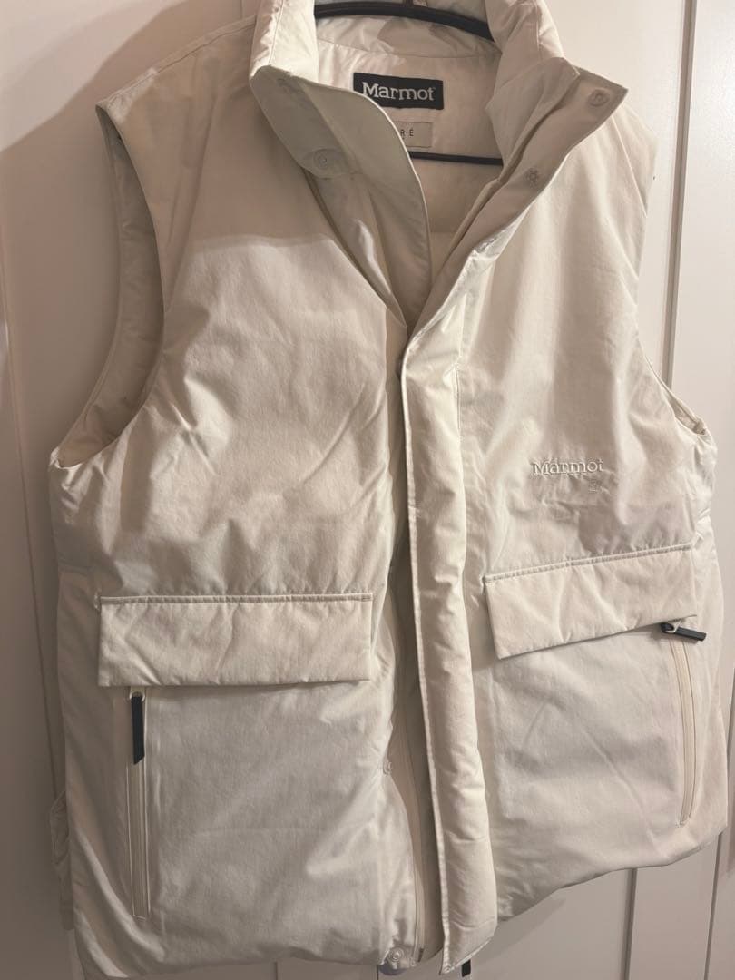 Marmot×ETRE TOKYO PERTEXダウンベスト　オフホワイト