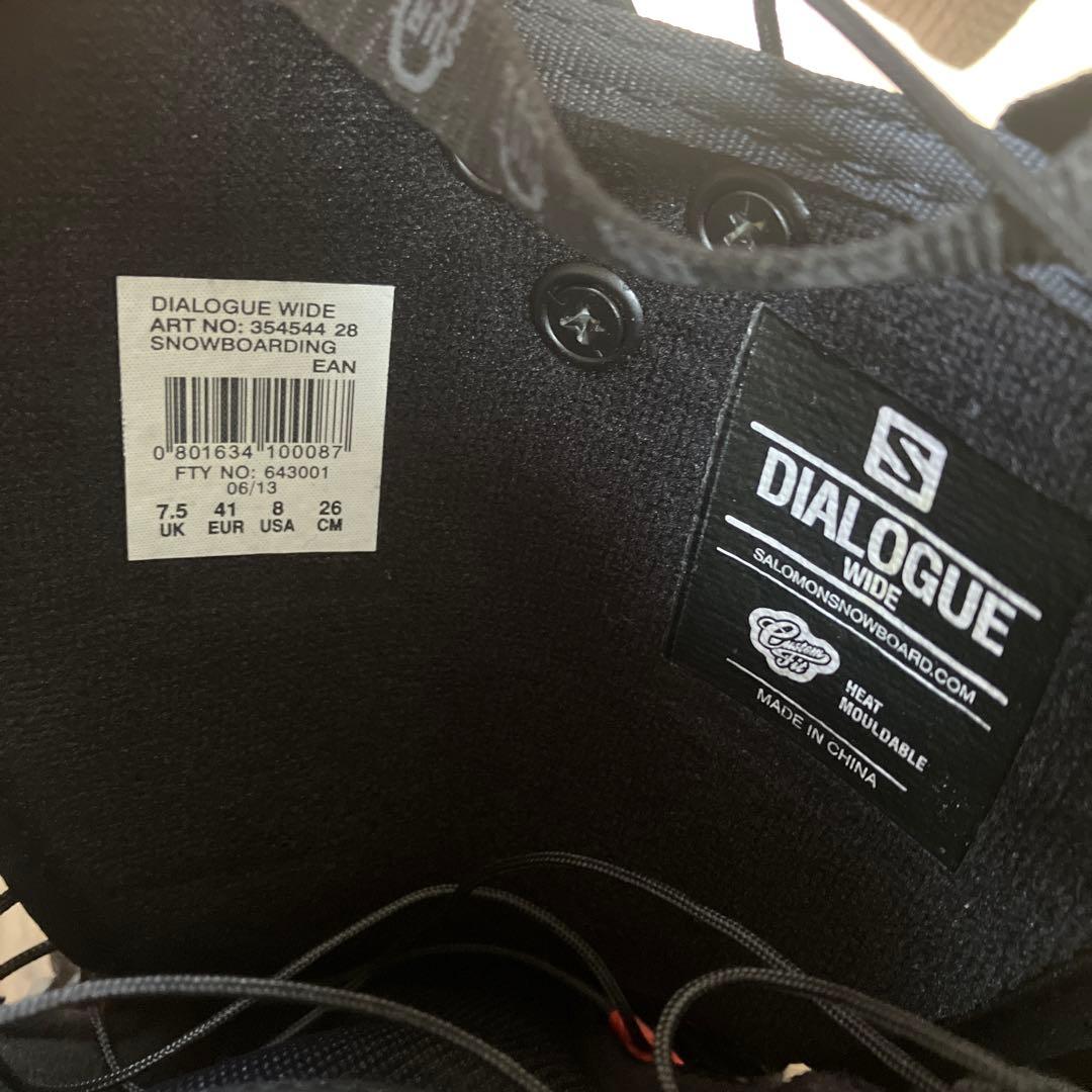 SALOMON DIALOGUE WIDEスノーボードブーツ 26cm