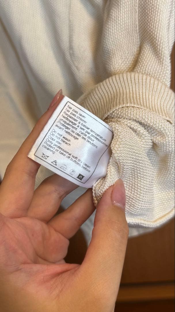 【26日まで】CHANEL クリーム色 ポロシャツ 半袖