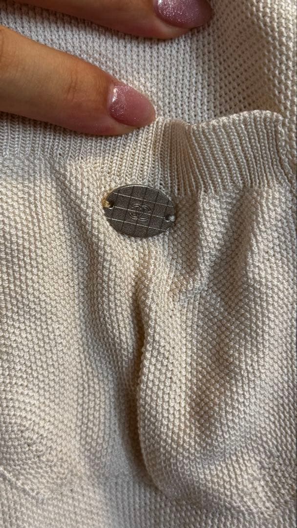 【26日まで】CHANEL クリーム色 ポロシャツ 半袖