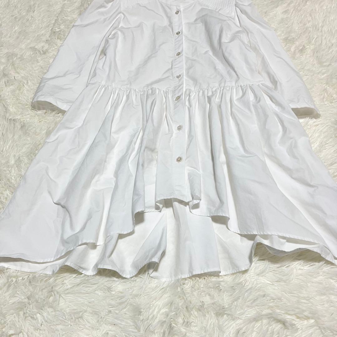 美品 ボーダーズアットバルコニー GATHER SHIRT TUNIC 38