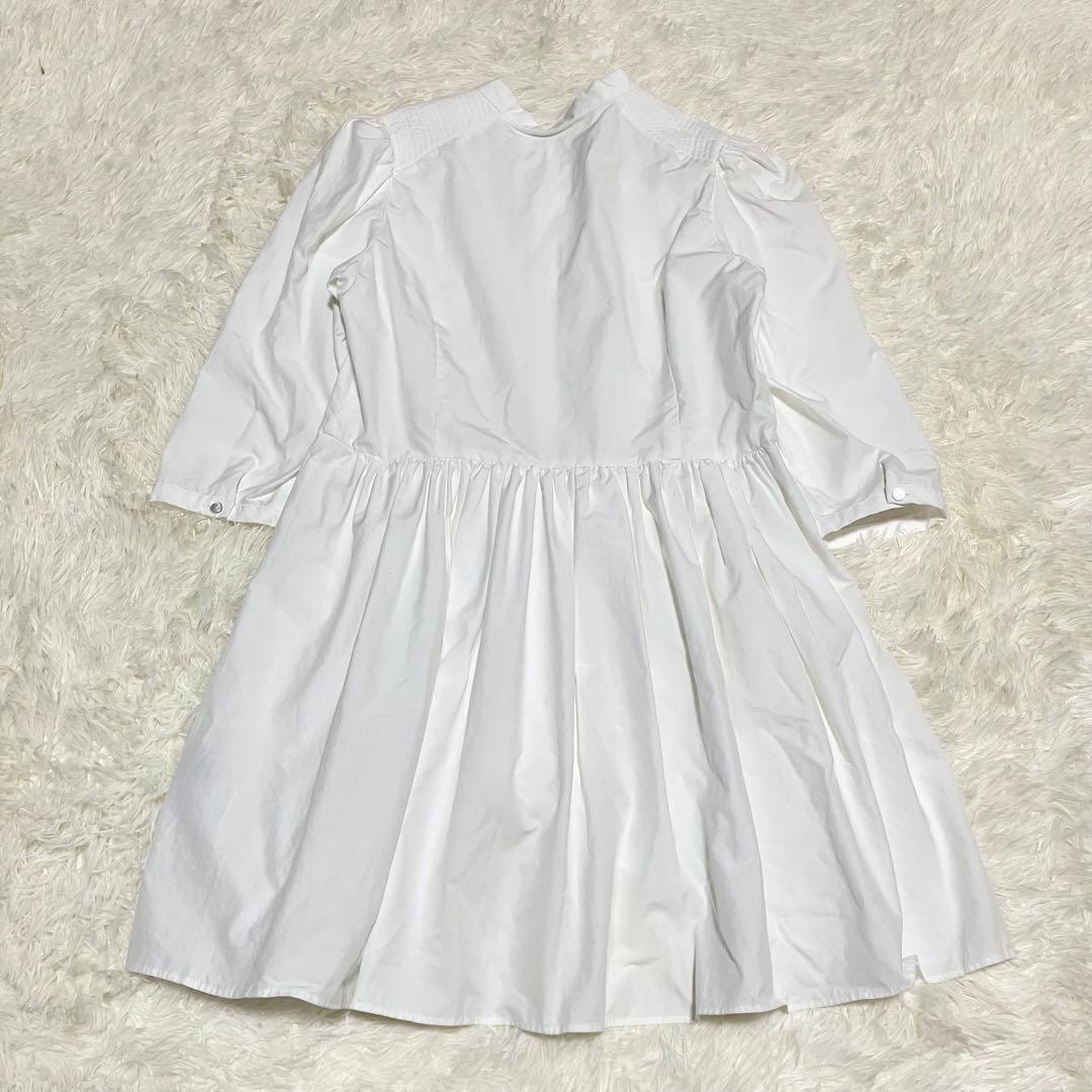 美品 ボーダーズアットバルコニー GATHER SHIRT TUNIC 38