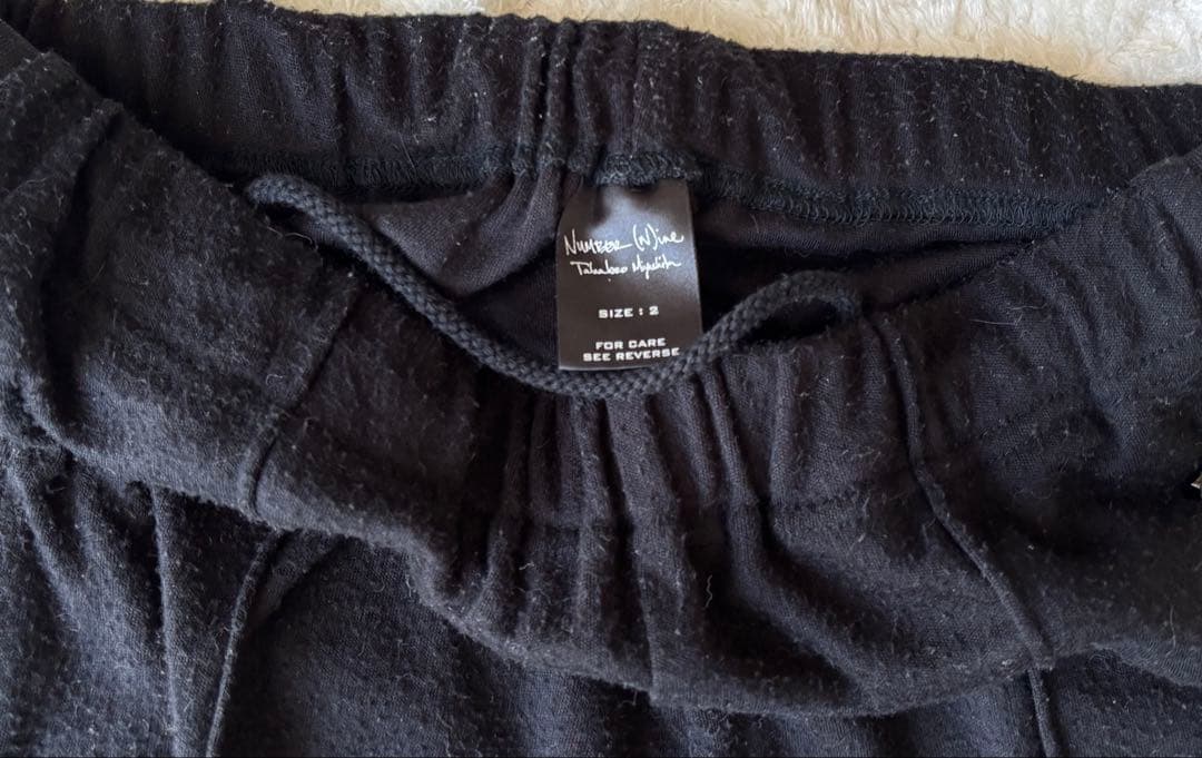 ナンバーナイン カート期 希少アクリルジャージセット 黒2タグ付き