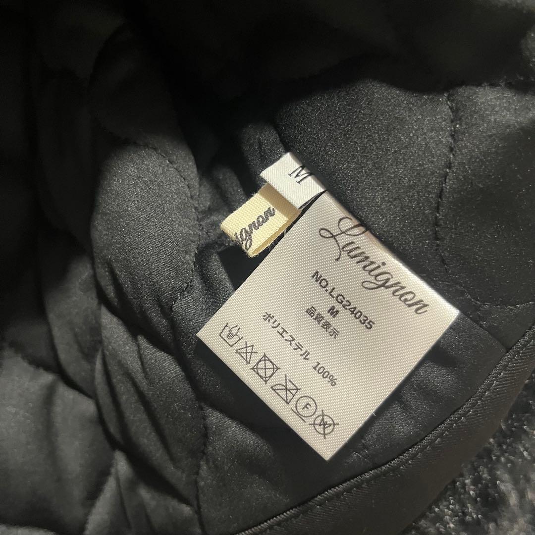 Lumignon original Quilting fur coat ブラック