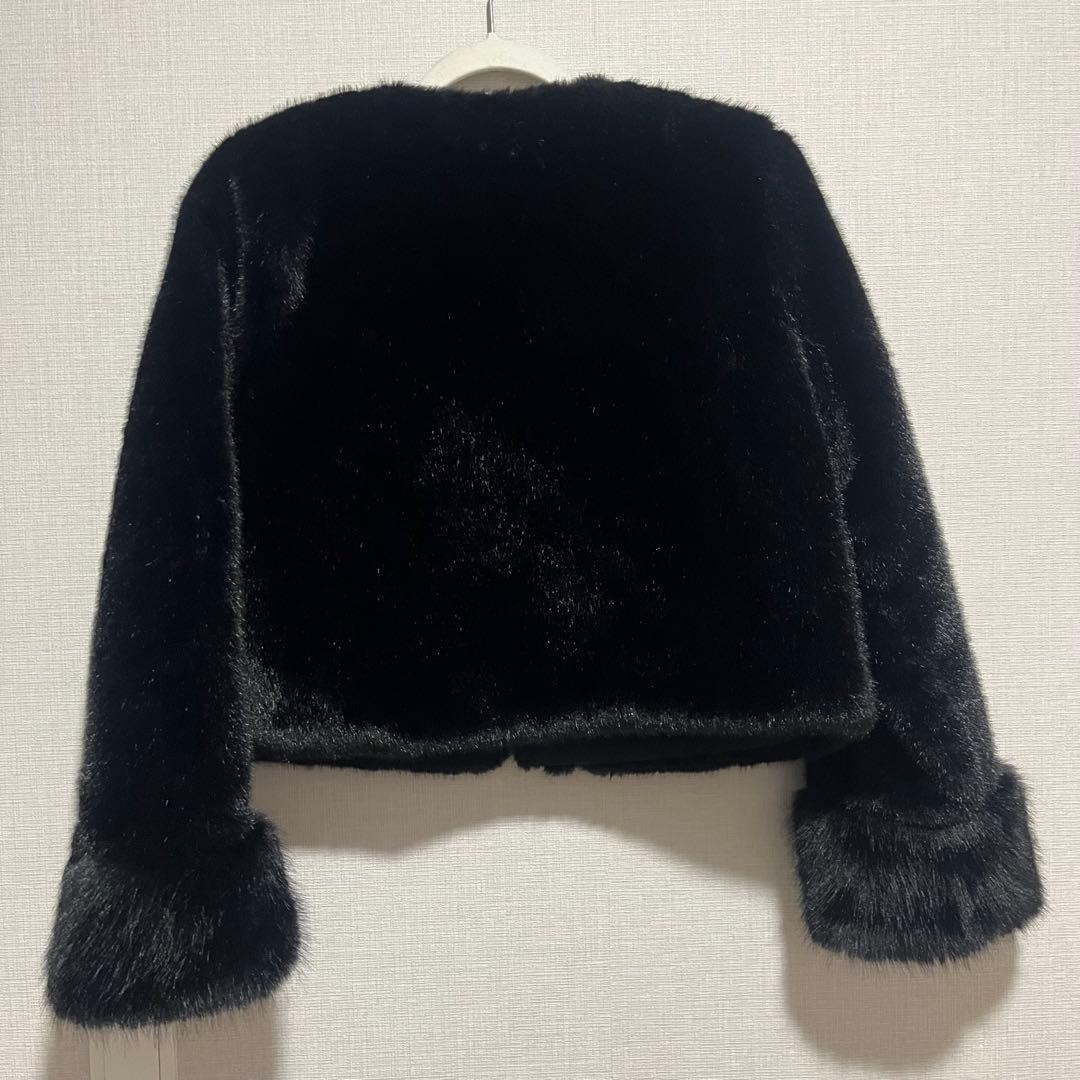 Lumignon original Quilting fur coat ブラック