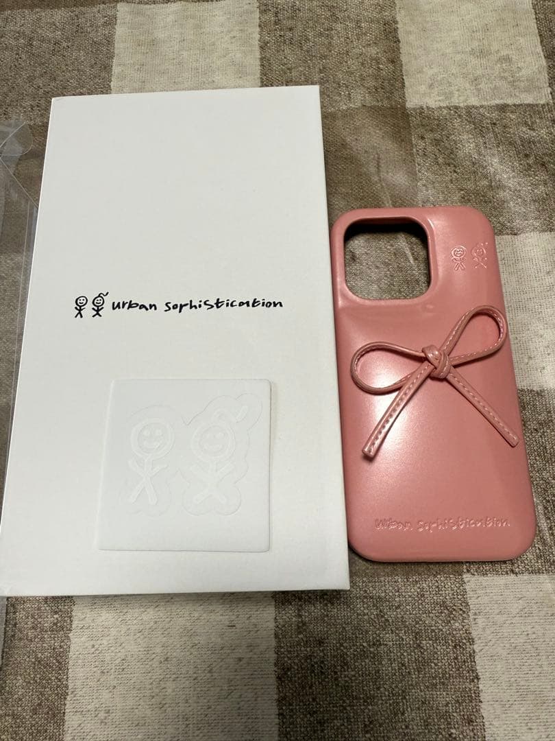 正規品Urban Sophistication リボン付きソフトケース　ピンク