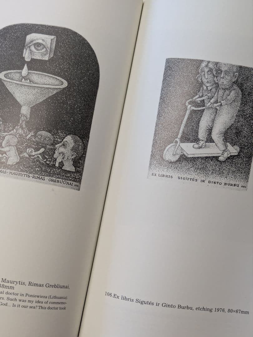 スタシス・エイドリゲビチュス 蔵書票 画集