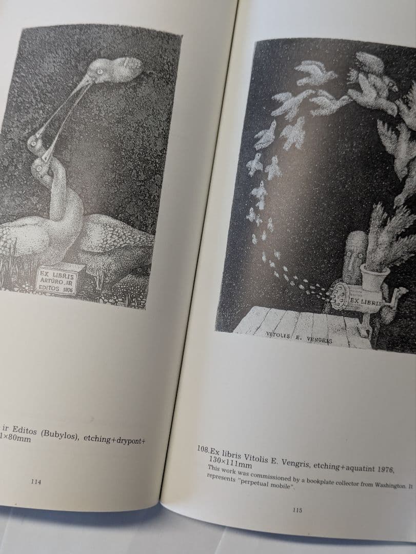 スタシス・エイドリゲビチュス 蔵書票 画集