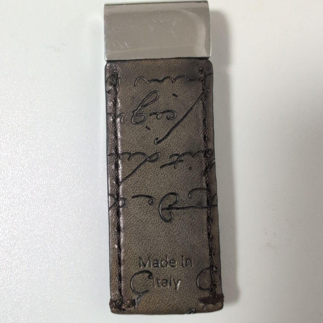 ベルルッティ　BERLUTI レザーマネークリップ