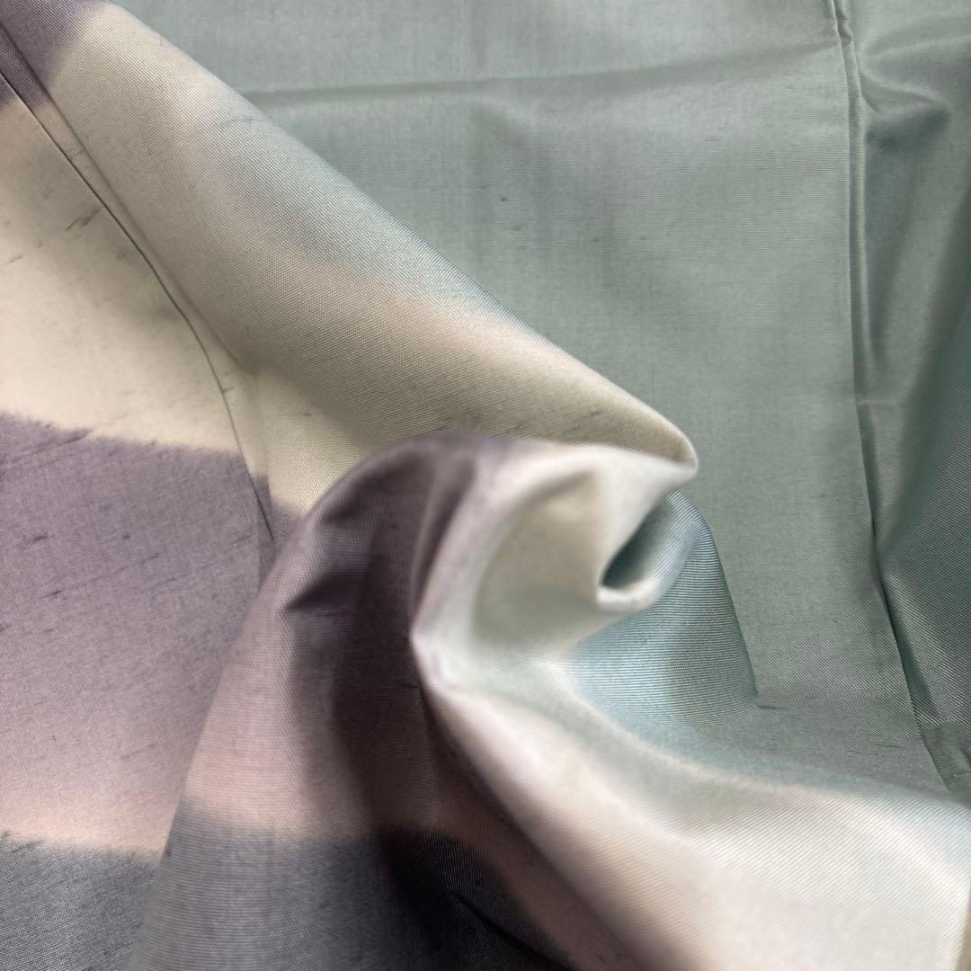 う*こ様 牛首紬 白山工房 付下げ 紋なし 正絹 広衿 袷 着物 AK-3544