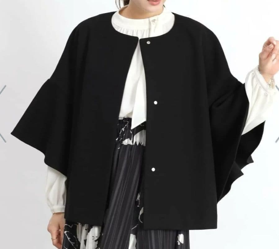 フェンネル FENNEL ラッフルスリーブ アウター コート フレアスリーブ