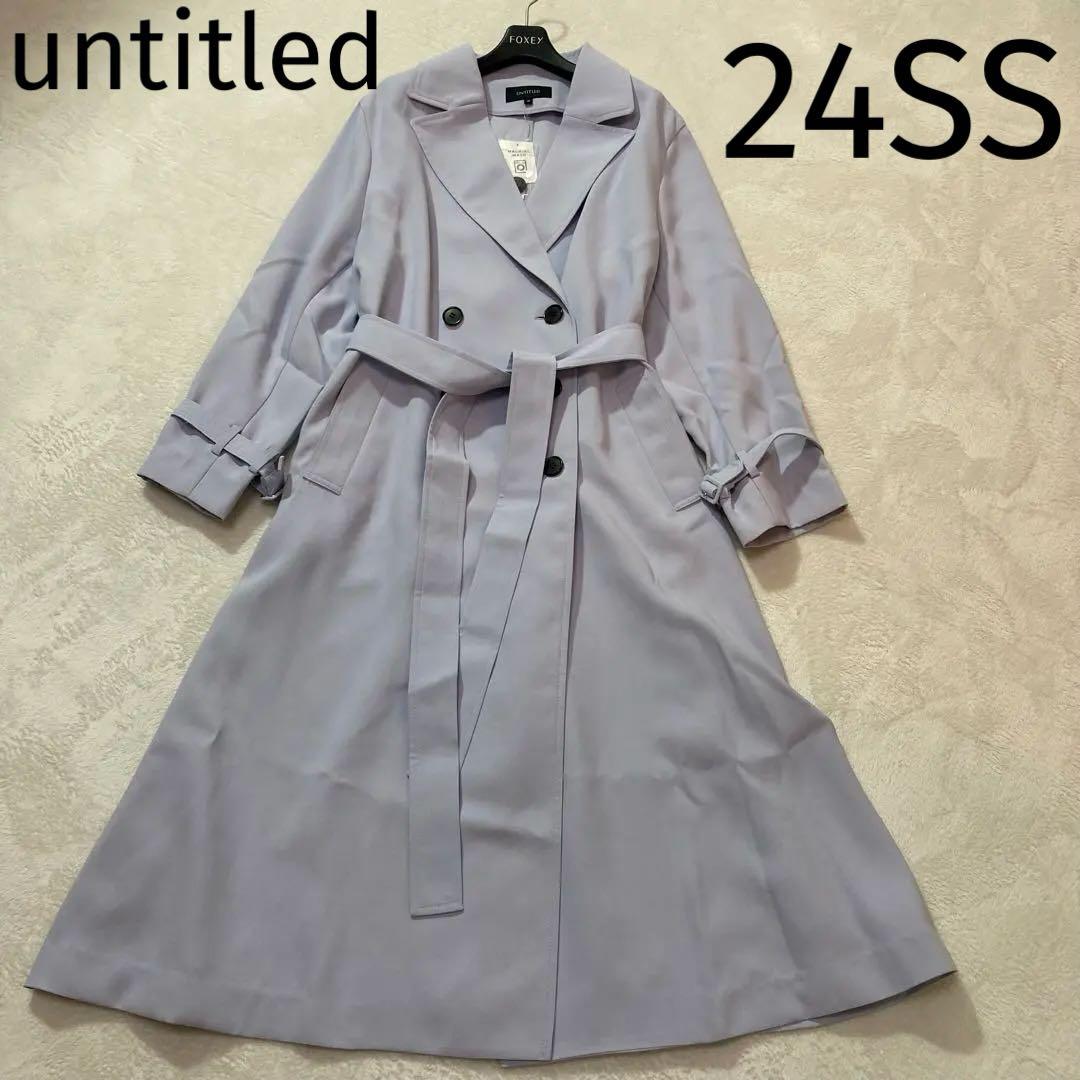未使用　タグ付　untitled トレンチコート　洗える　48 大きいサイズ