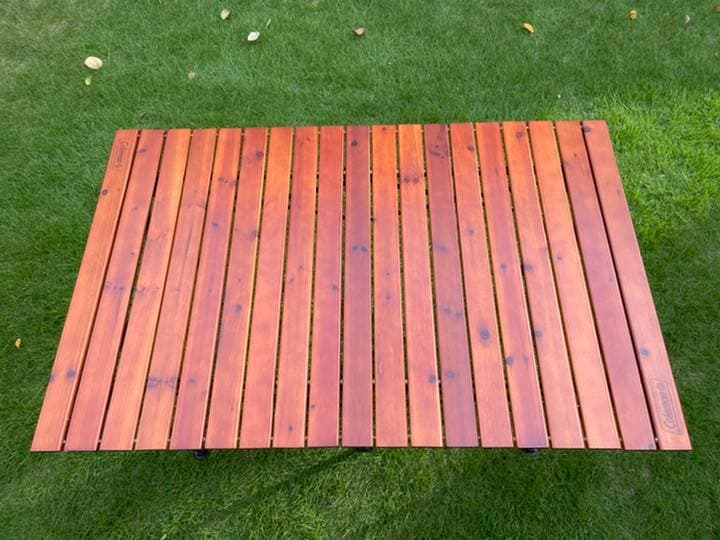 【廃盤希少】コールマン ガーデンウッドロールテーブル6