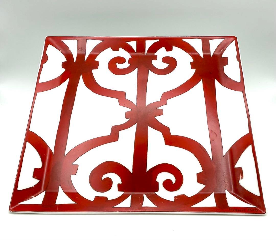 HERMES ガダルキヴィール スクエアプレート 23cm