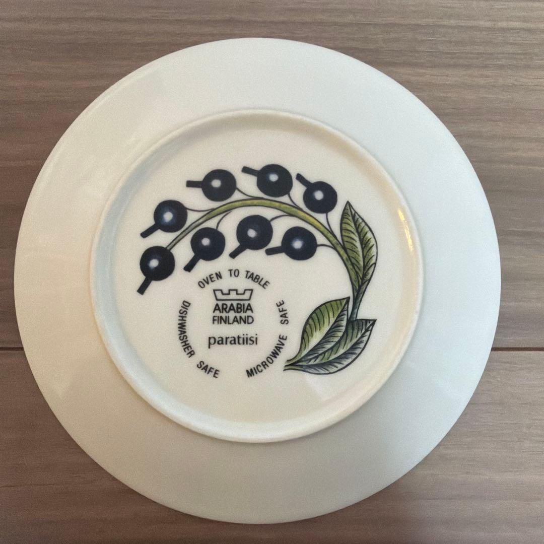 アラビア パラティッシ 16.5cm 旧ロゴ王冠 カラー 4枚セット