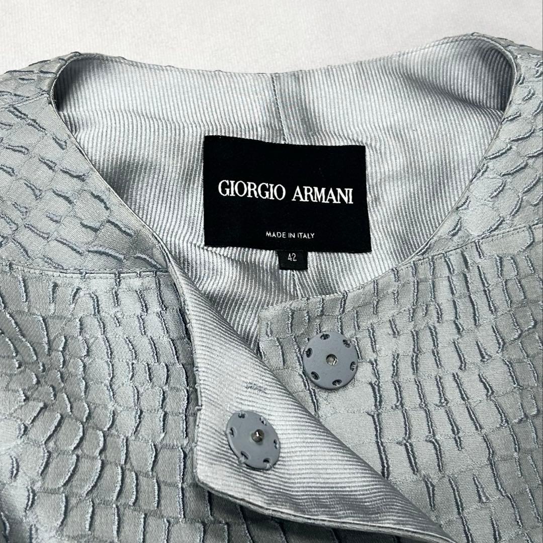 ジャケット・アウター GIORGIO ARMANI - silk mix crocodile jk