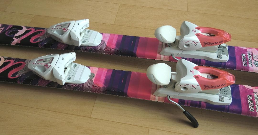 ■■送料無料■KAZAMA■女性用スキーセット■145/24-24.5■WAX■