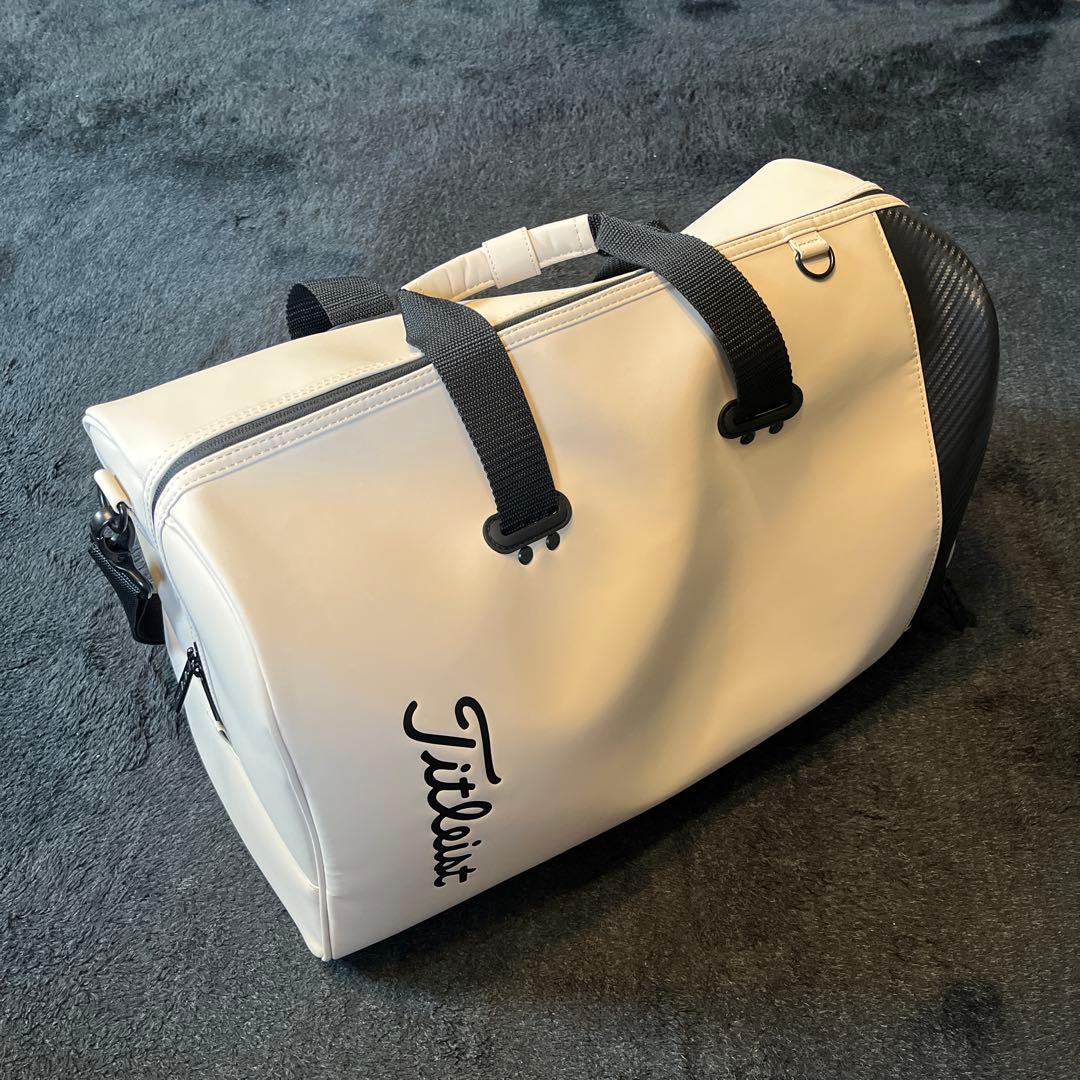 Titleist ゴルフバッグ ボストンバック 中型 ホワイト