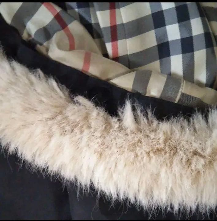 値下げ！バーバリー★ノバチェック✕黒　コート90日本製