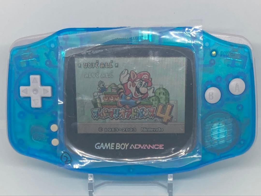 ゲームボーイアドバンス　クリアブルー＆単三電池型バッテリー