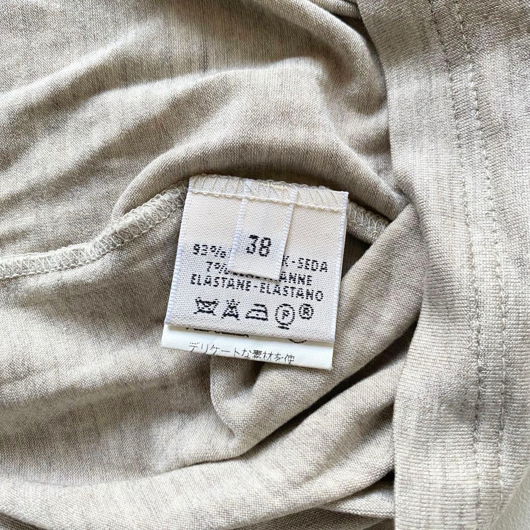 HERMES シルク　ノースリーブ　トップス　マルジェラ期　エルメス　38