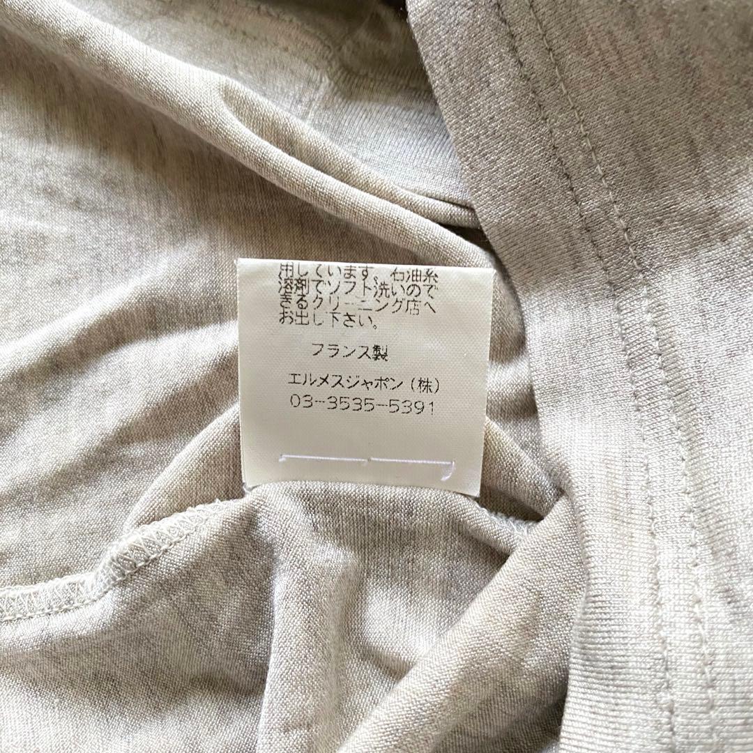 HERMES シルク　ノースリーブ　トップス　マルジェラ期　エルメス　38