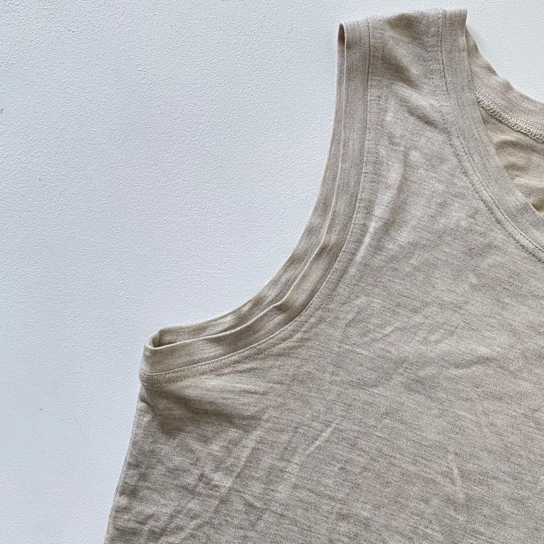 HERMES シルク　ノースリーブ　トップス　マルジェラ期　エルメス　38