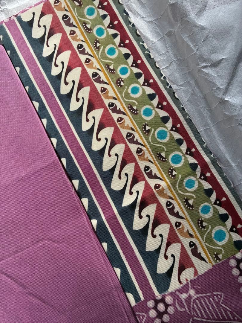 名古屋帯 型絵染め　ぶどう　葡萄