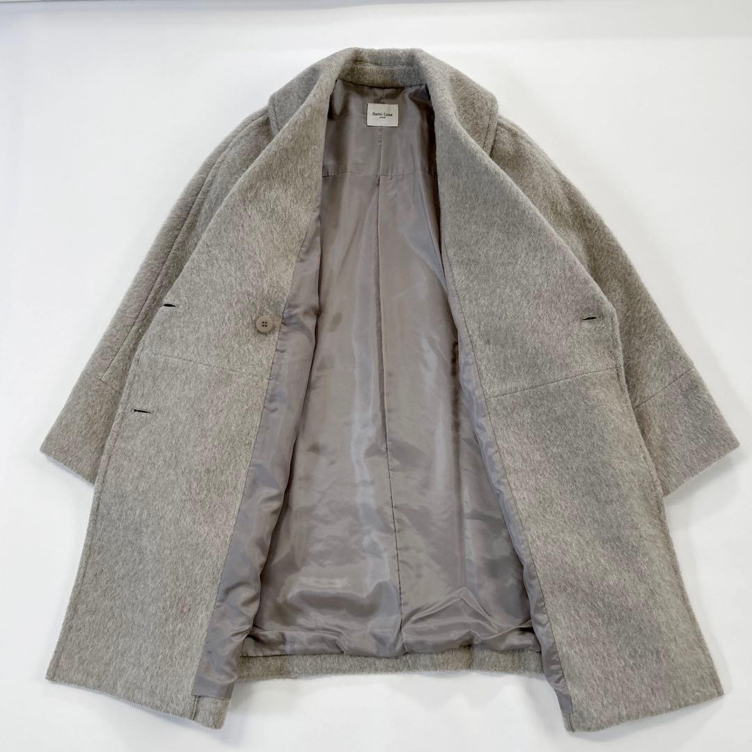 【23AW/美品】6.1万デミルクスビームス シャギーショールカラーコート