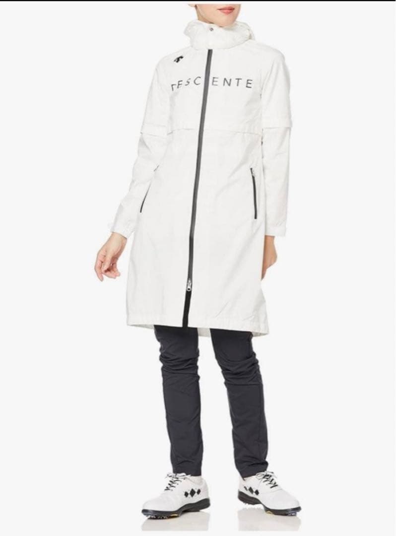 DESCENTE ゴルフ トレンチコート ホワイト